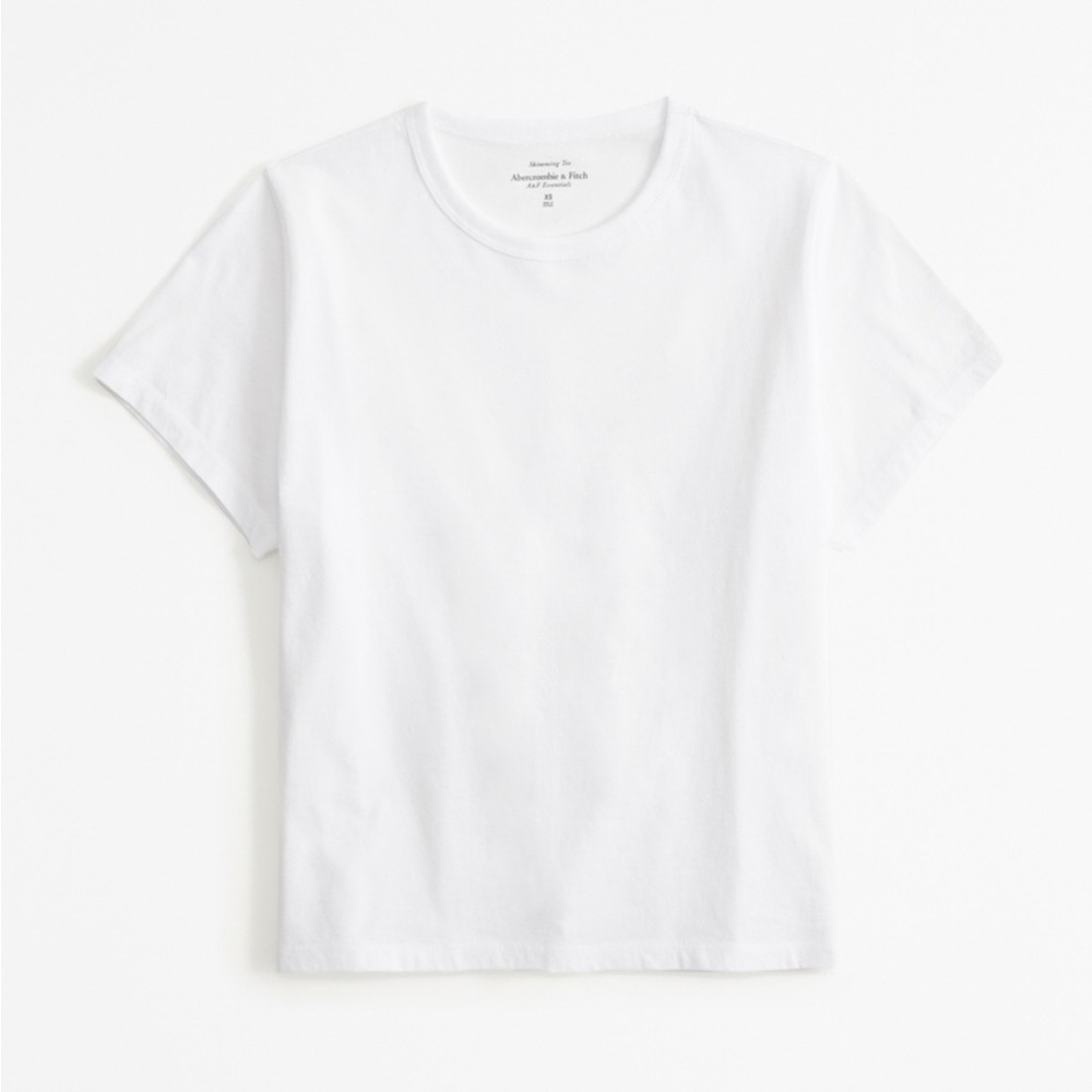 Abercrombie & Fitch White Skimming Tee